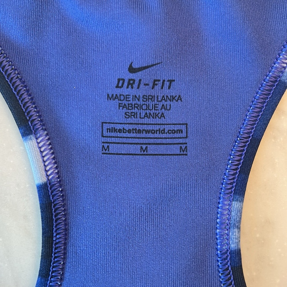 Nike Blue Gradient Sports Bra with Racerback - Picture 3 of 4